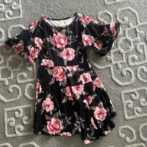 Joyfolie Mia Joy black flower dress size 6